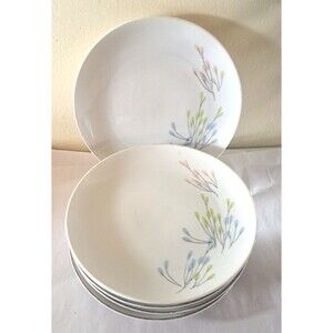 Vita Craft Symphony Salad Plates Set Of 6 MCM Atomic Flower Germany 7 5/8"